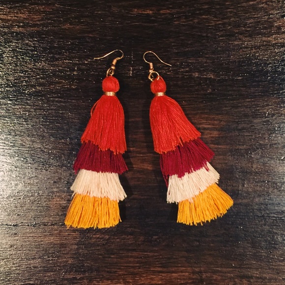 Dangle Tassel Earrings - Picture 1 of 1